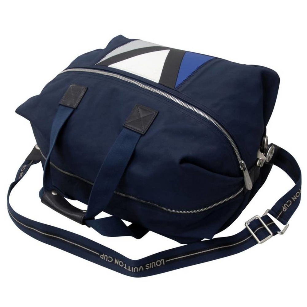 Louis Vuitton Blue and White Travel Bag - Picture 5 of 12